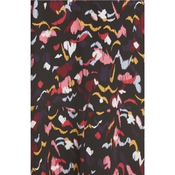 A.L.C. Roslyn Silk Floral Asymmetrical Wrap Dress Size 4 - Picture 4 of 10